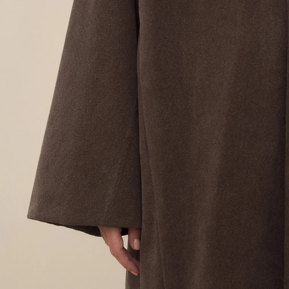 Lauren Manoogian Canvas Car Coat in Soil - Picture 5 of 10